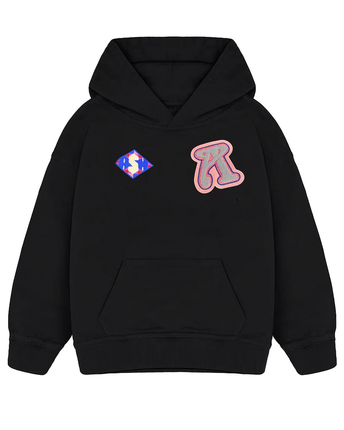 Ashluxe Patch Logo Hoodie Black