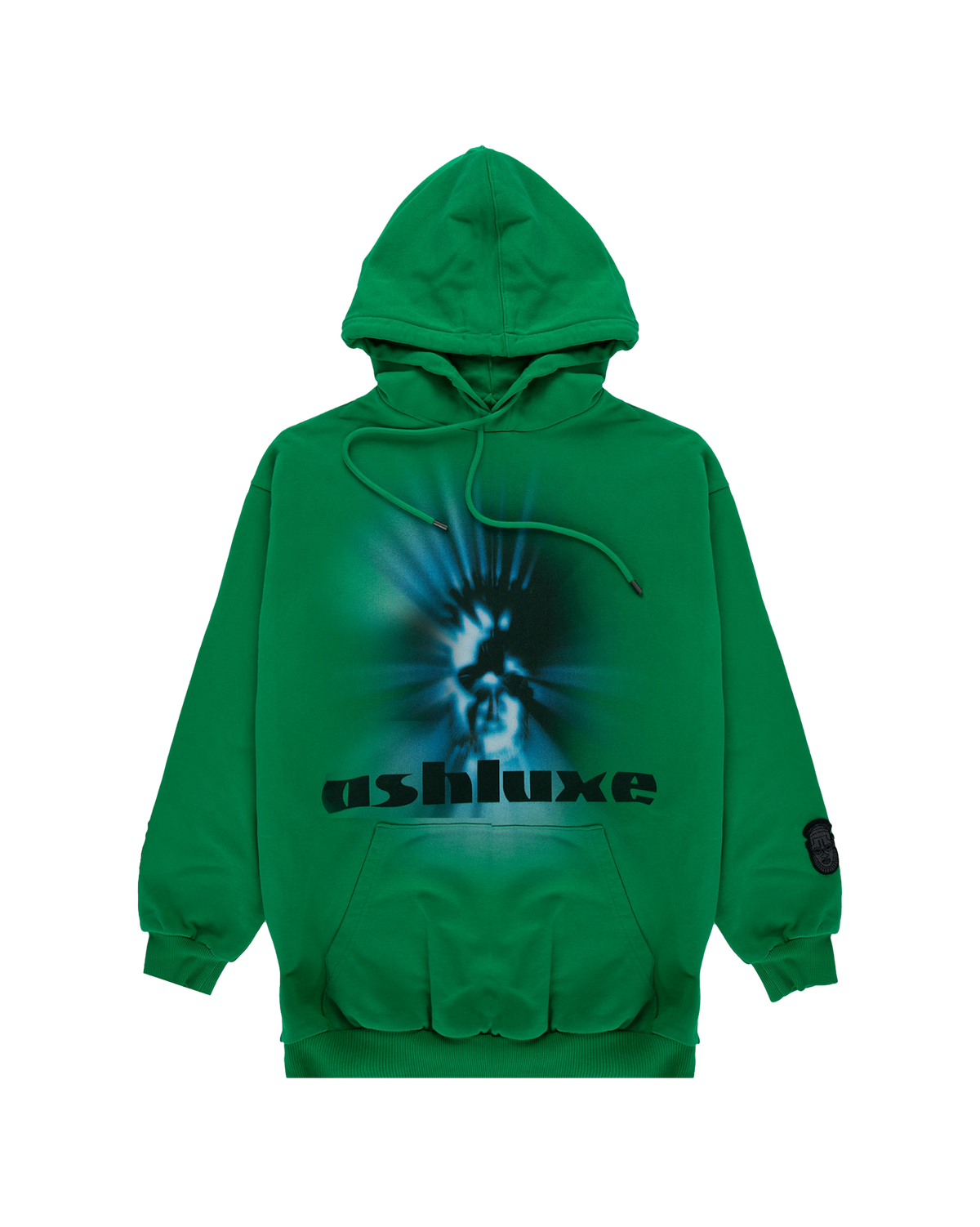 Ashluxe Mask Hoodie Green