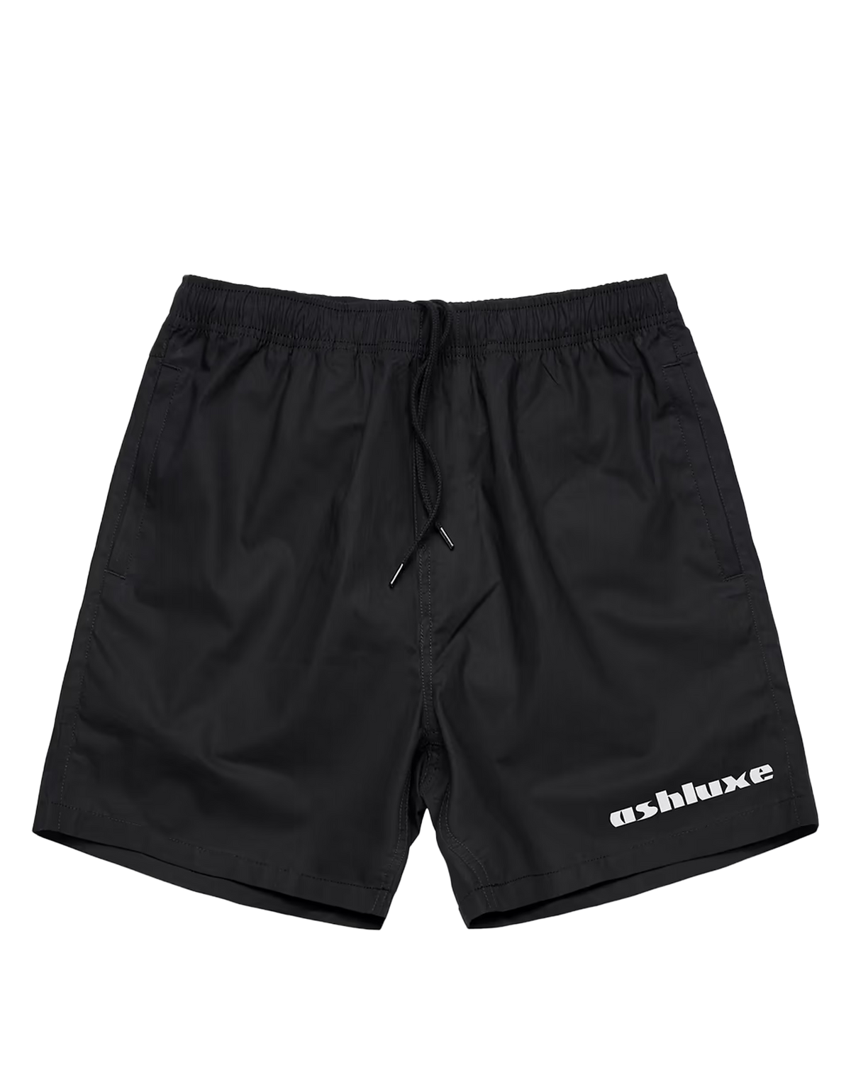 Ashuxe Classic Satin Logo Short Black