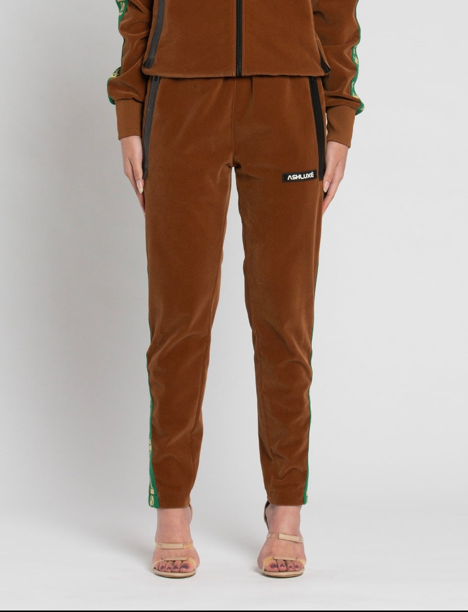 Ashluxe Paradise Track Pant - Brown